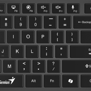 Genius Keyboard Wireless & BT AI Hot Keys SlimStar 7250BT Black English