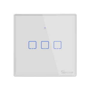 Sonoff T2EU3C-TX WiFi Smart Wall Touch Switch 3-Button White