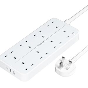 Tessan 8-Gang Extension 2 USB-A USB C 2m 13A TS-204-C