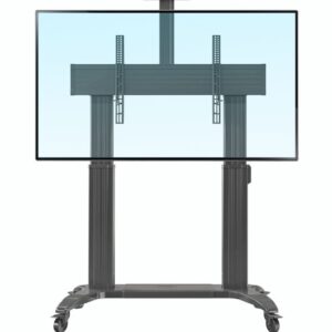 NBMounts TW100 Heavy Duty Motorized TV Trolley Supports up to 110'' & 136Kg Max Height 1.7m