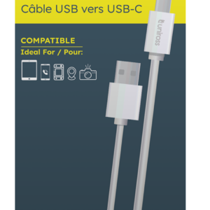 Uniross Cable USB-A to USB-C Cable 2.0m UCA005