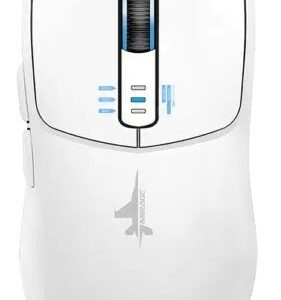 Armaggeddon Gaming Mouse Wired+2.4G+BT Rechargeable 500mAh 5B MIRAGE-V White