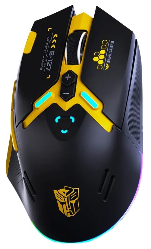 Transformers Gaming Mouse Wireless ,Tri-Mode Bluetooth/2.4G/Wired, USB-C Rechargeable TF-GM01 Black