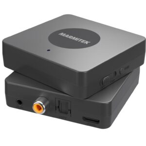 Marmitek BoomBoom 55 HD Low Latency BT Transmitter Stream Music to 2 Headphones Simultaneously
