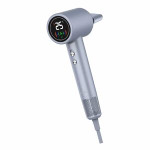 Denver Home Hair Dryer 3 Temperature Settings & LED Display HDD-1400S Silver