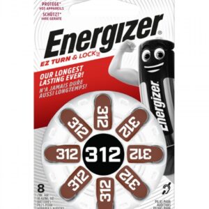 Energizer Batteries Zinc-Air for Hearing Aids (8pcs) Size 312