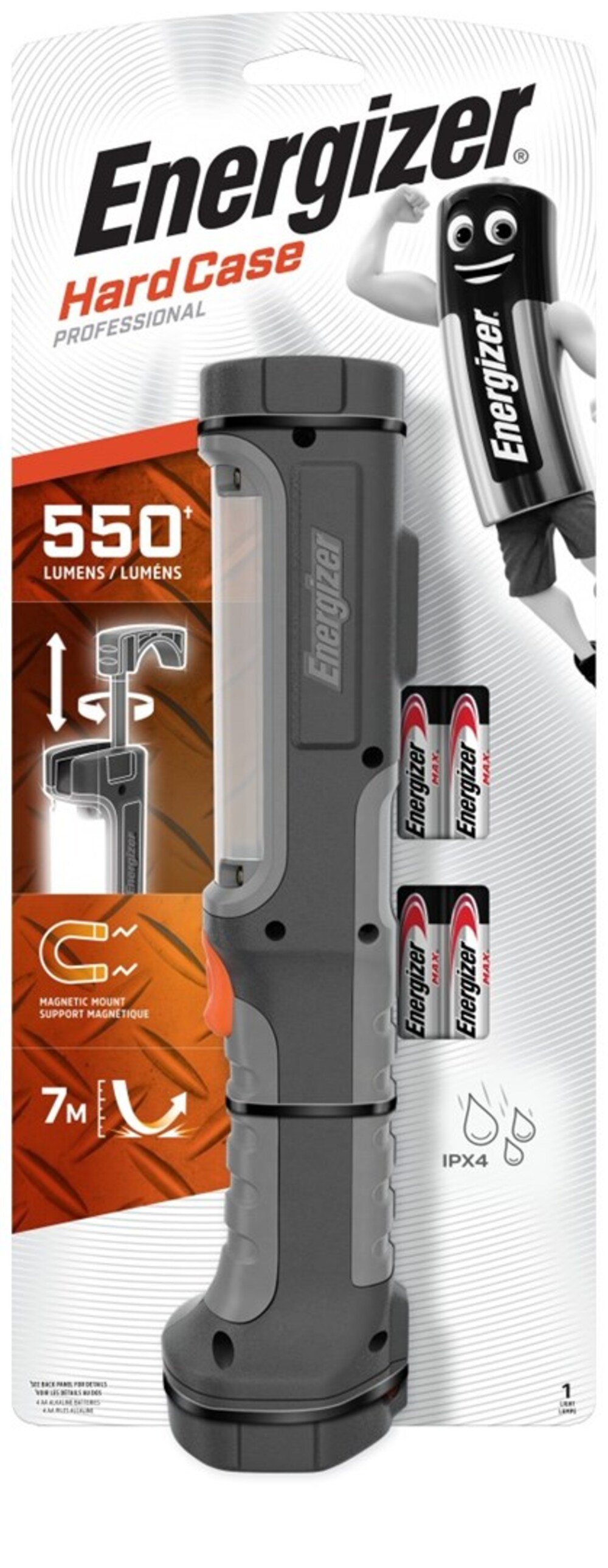 Energizer Light Torch 550 Lumens (4xAA) - Hardcase Work Light