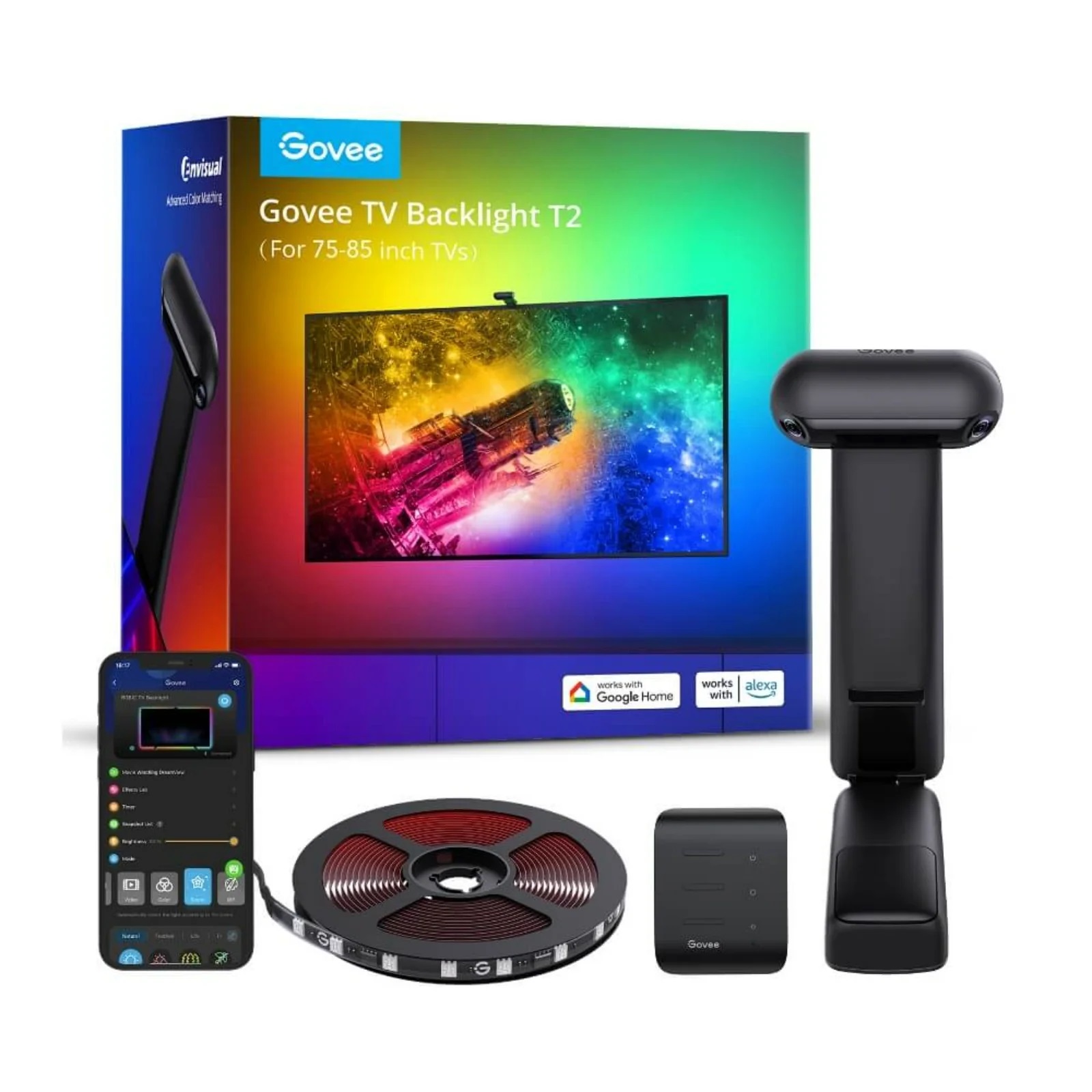 Govee TV Backlight Envisual T2 with Dual Cameras (75-85 inch) (UK) H605C