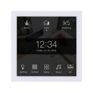 HDL GRANITE Panel White with 4'' Touch Display, Built In Temperature, Humidity & Proximity Sensor