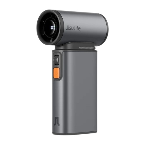 Jisulife ULTRA 1 Portable Personal Fan Aluminium Housing, Square & Round Nozzles Included, 75000 RPM, 1-100 Wind Scroll Wheel