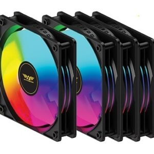 Armaggeddon Gaming Cooling Fan Set 4pcs ARGB KIT 6000 Pro Black