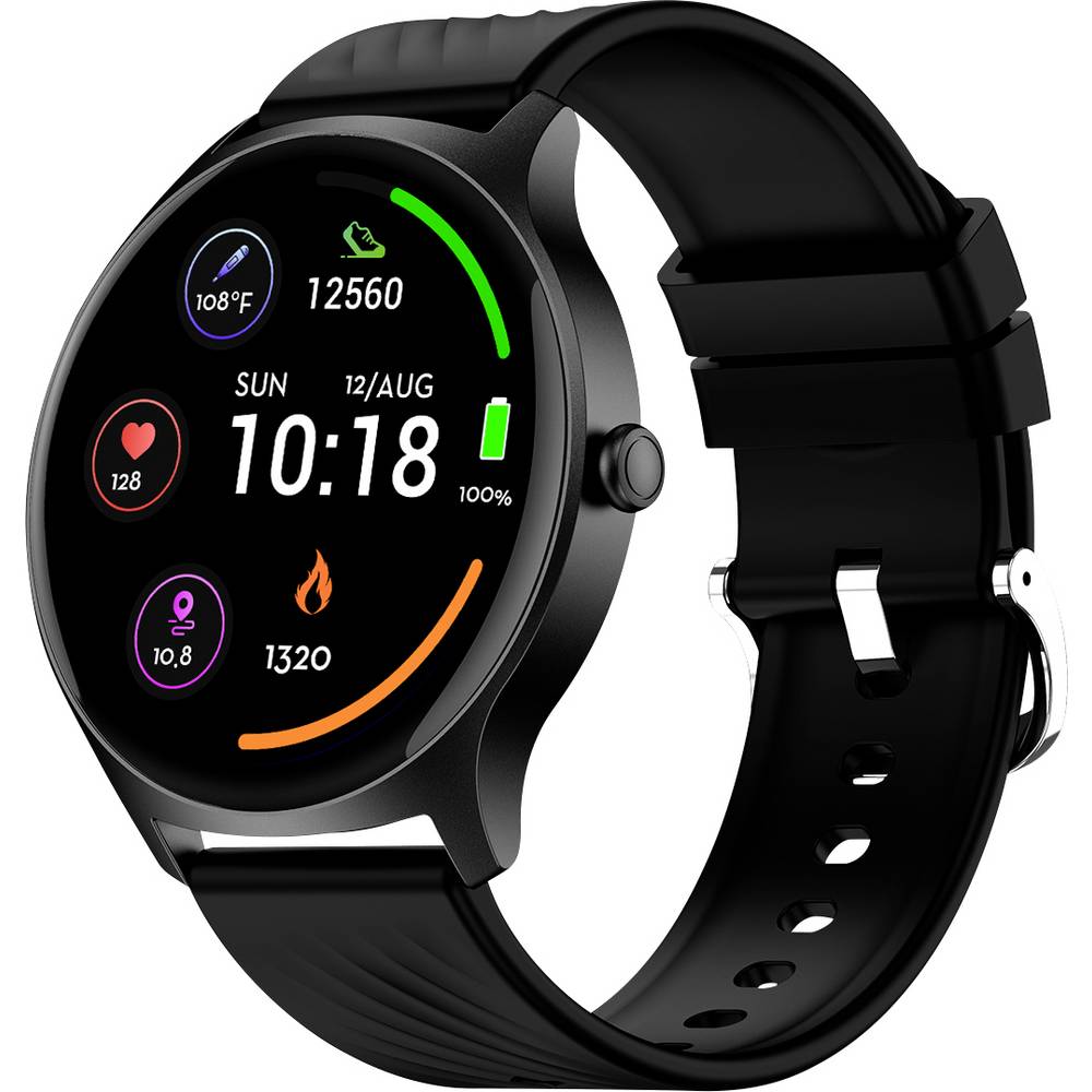 Denver Smartwatch with Call Function, Blood Pressure, SWC-387B Black