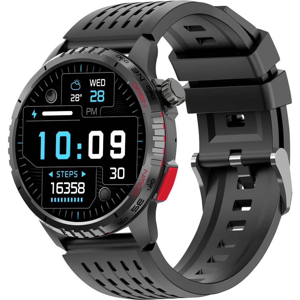 Denver Smartwatch with Call Function, Blood Pressure, GPS, SWG-345B BLACK