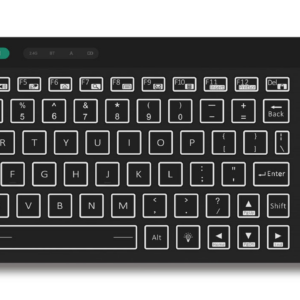 Rii Mini Keyboard Wireless 2.4GHz & Bluetooth with Large Touchpad & Media Keys RGB RT518S