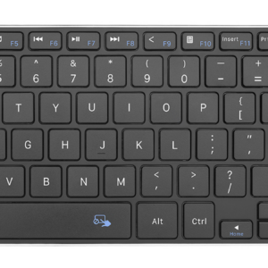 Rii Mini Keyboard Wireless 2.4GHz & Bluetooth with Large Touchpad & Media Keys Stainless Steel RT721