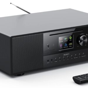 Majority QUADRIGA 2.1 Mini HiFi 120W with 6'' Subwoofer, CD Player, Internet Radio, Bluetooth, USB & Optical Input