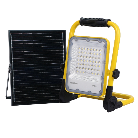 Rexer SOLAR WORK LED Portable Floodlight with Solar Panel & Battery 1000lm