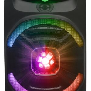 N-Gear FLASH1550 15'' Portable Karaoke Disco Speaker with Wireless Mic BT USB & LED Effects