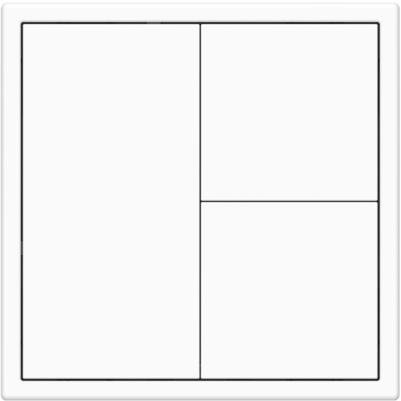 HDL Panel TILE SERIES Ivory White 3 Button V2.1
