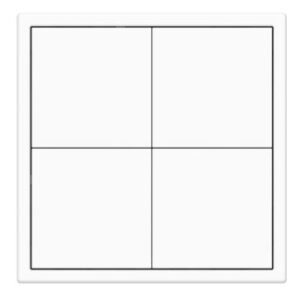 HDL Panel TILE SERIES Ivory White 4 Button V2.1