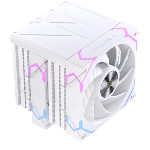 Einarex Gaming Cooling CPU, 6 Copper Heat Pipes, Dual Fans Design VENTUS V300 White