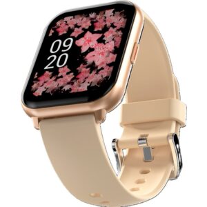 HiFuture ZONE2 Pink/Gold IP68 SmartWatch Supports Wireless Calling, 7day Battery & Health Monitoring Features