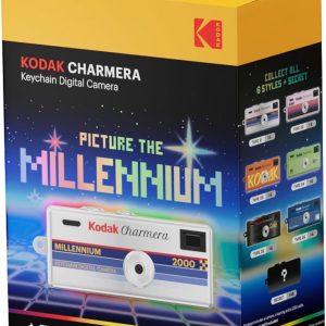 Kodak Charmera Keychain Digital Camera MILLENIUM 1.6 Megapixels, Micro SD Card Slot (Contains one of seven random styles)
