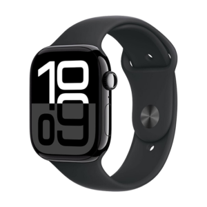 Watch Apple Watch Series 10 (2024) LTE 46mm Jet Black Aluminium Case with Sport Band - Black