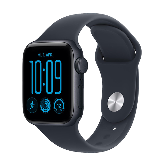 Watch Apple Watch SE 3 (2026) GPS 40mm Midnight Aluminium Case with Navy Blue Sport Band S/M - Midnight