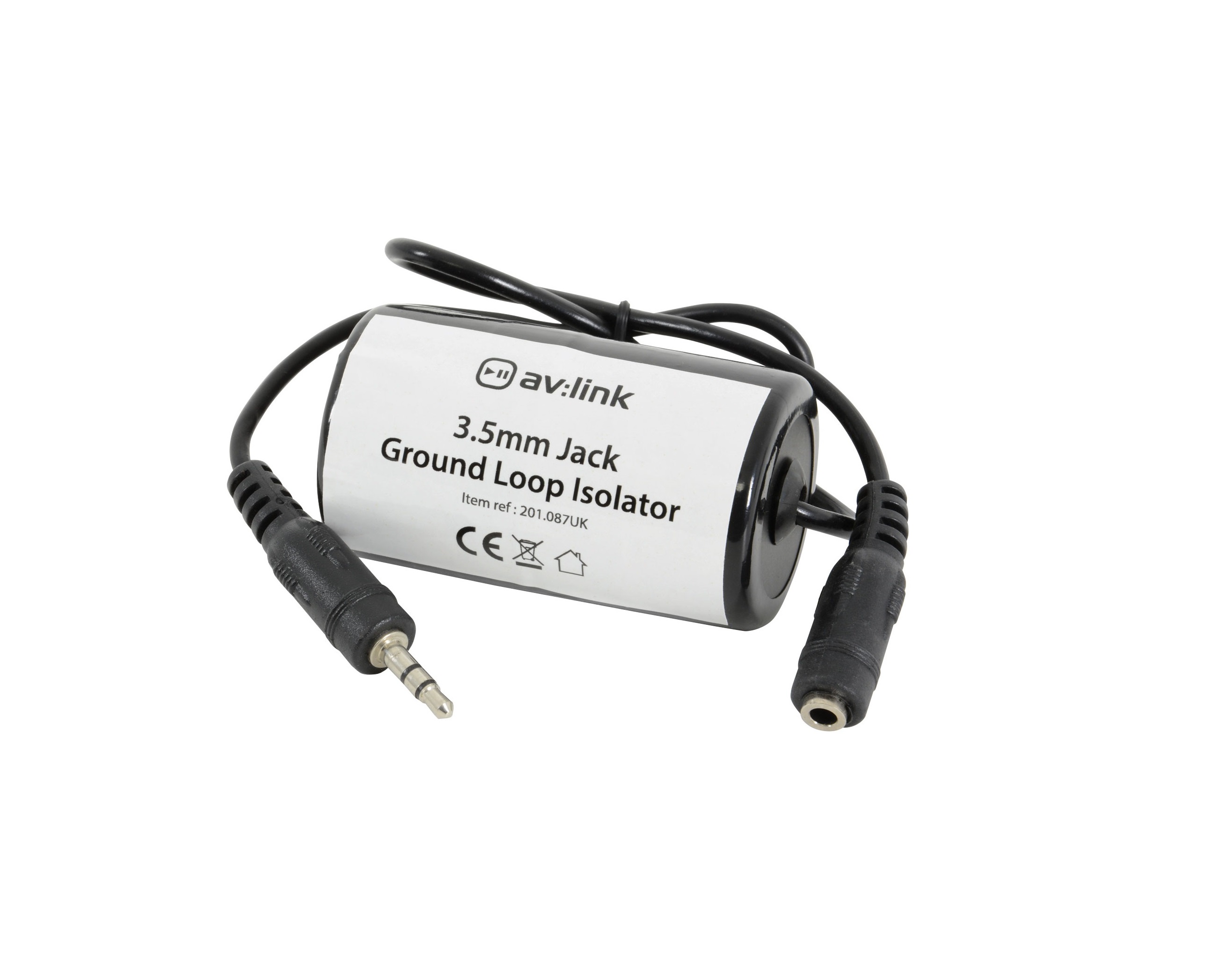 AV:Link Ground Loop Isolator 3.5mm Jack-Socket 201.087UK
