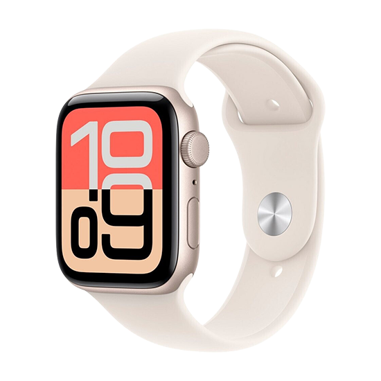 Watch Apple Watch SE 3 (2025) GPS 44mm Starlight Aluminium Case with Sport Band M/L - Starlight