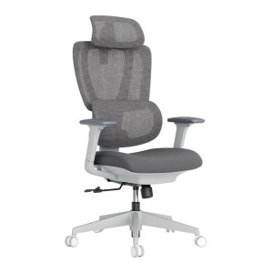 Lumivida Office Chair Ergonomic Mesh Lumbar Support Adjustable Seat/Armrest CH10-26 Grey