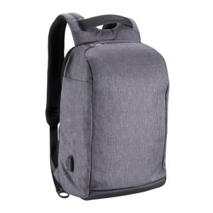 Lumivida Backpack Gray 15.6'' USB Port Anti-Theft Water-Resistant BKPK01-26