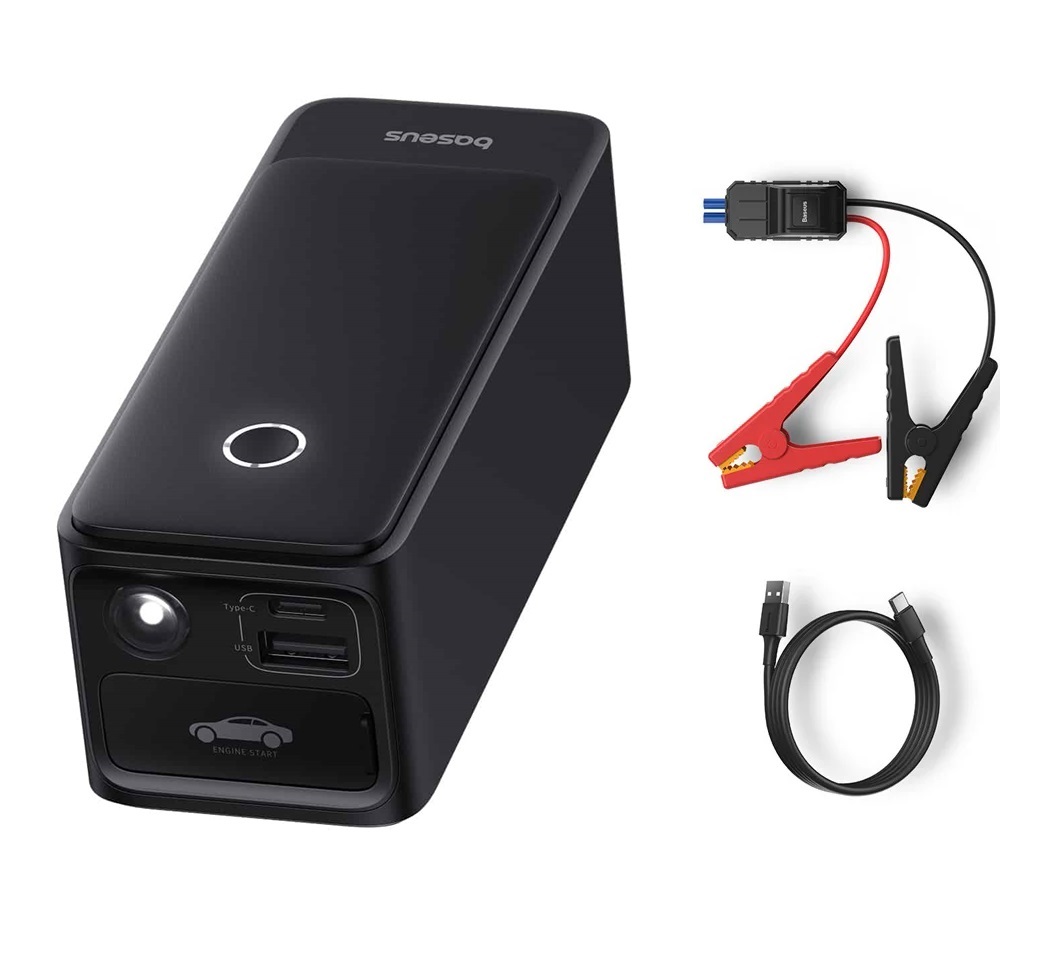 Baseus Car Jump Start Booster & Powerbank 6000mAh 600A ALPHA Black