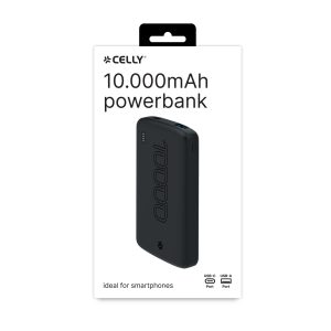 Celly power bank 10000mAh  Black